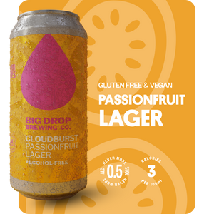 Big Drop Cloudburst Passion Fruit Lager