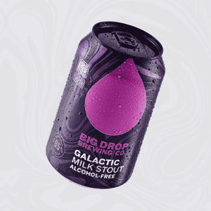 Big Drop Alcohol-free Galactic Milk Stout can alternative.